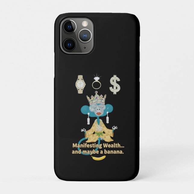Capa Para iPhone 11 Pro manifesting wealth (Verso)
