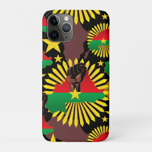 Capa Para iPhone 11 Pro Mapa do Burkina Faso, Bandeira e Resistência à Rev