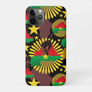 Capa Para iPhone 11 Pro Mapa do Burkina Faso, Bandeira e Resistência à Rev