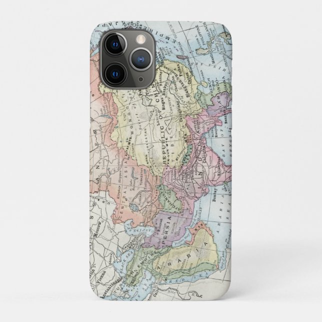 Capa Para iPhone 11 Pro Mapa Político da Ásia (1916) (Verso)