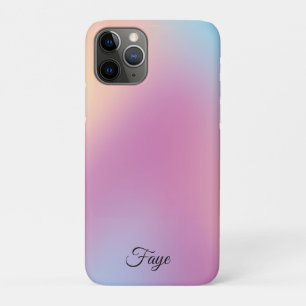 Capa Para iPhone 11 Pro Mar de galáxias com gradiente de arco-íris simples