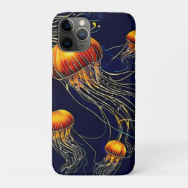 Capa Para iPhone 11 Pro Mar de medusa brilhante