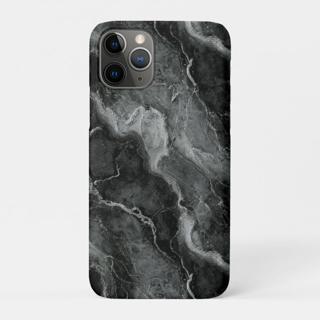 Capa Para iPhone 11 Pro MÁRBULO NEGRO Monocromático (Verso)