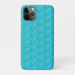 Capa Para iPhone 11 Pro Mares Azuis Pastéis Silhueta Linhas Diagonais Arte
