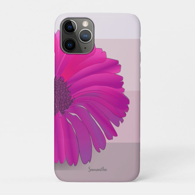 Capa Para iPhone 11 Pro Margarida Adorável de Na moda, Flor - Personalizad (Verso)