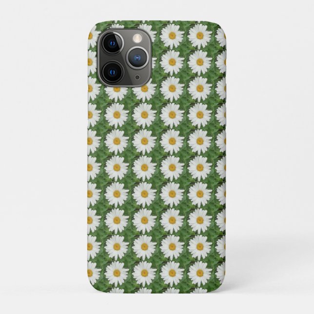 Capa Para iPhone 11 Pro Margarida Branca (Verso)