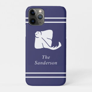 Capa Para iPhone 11 Pro Marinho Azul Costeira Raiva Náutica Manta Porta Ra