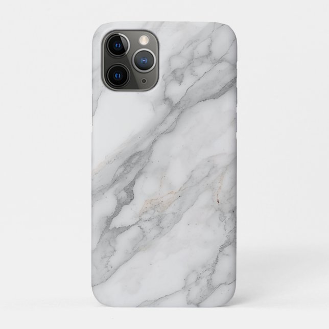 Capa Para iPhone 11 Pro Mármore Branco (Verso)