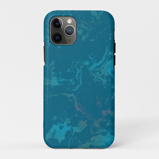 Capa Para iPhone 11 Pro Mármore turquesa (Verso)