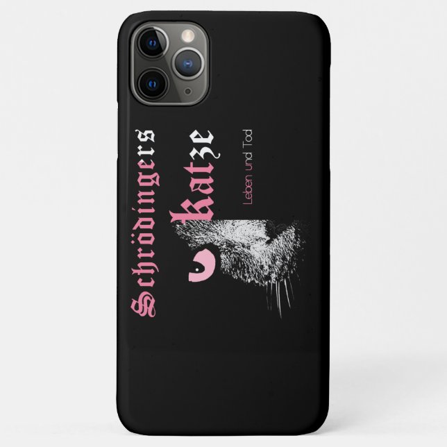 CAPA PARA iPhone 11 PRO MAX シュレ猫カラー桃  (Verso)