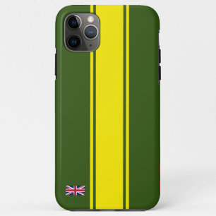 Capa Para iPhone 11 Pro Max A corrida de carros verdes britânicos dos anos 60 