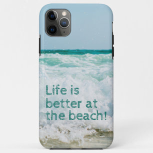 Capa Para iPhone 11 Pro Max A Vida É Melhor Na Onda Da Praia