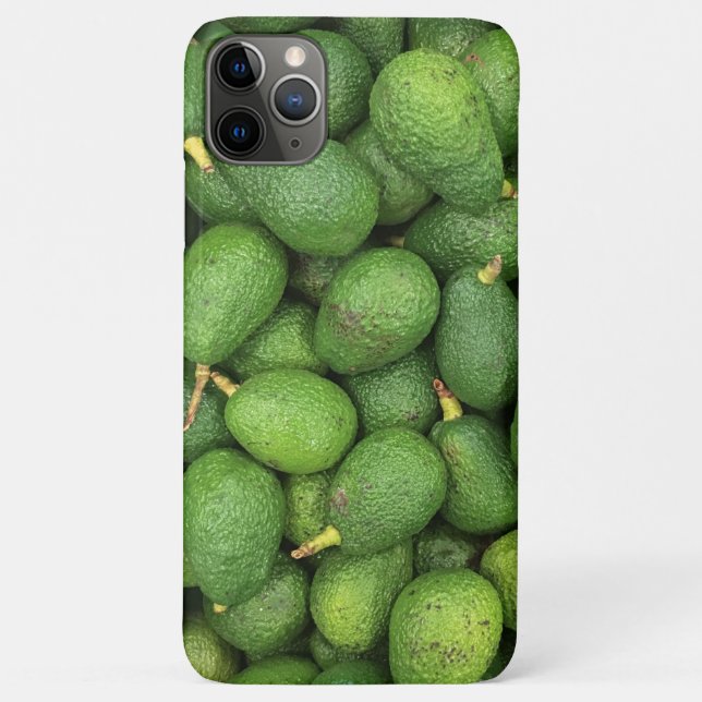 Capa Para iPhone 11 Pro Max Abacates orgânicos (Verso)
