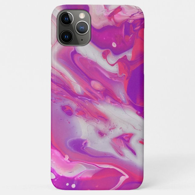 Capa Para iPhone 11 Pro Max Abstrato acrílico (Verso)