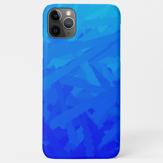 Capa Para iPhone 11 Pro Max Abstrato de gradiente azul (Verso)