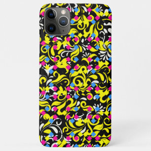 Capa Para iPhone 11 Pro Max Abstrato floral abstrato colorido adorável
