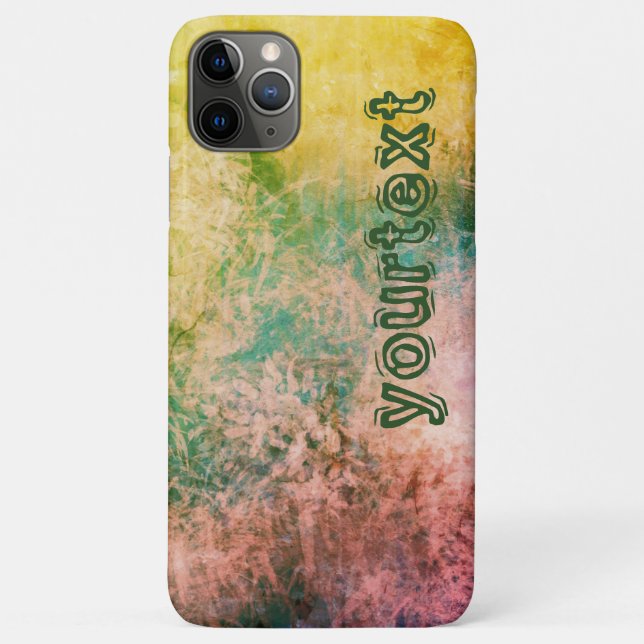 Capa Para iPhone 11 Pro Max Abstrato Grunge (Verso)