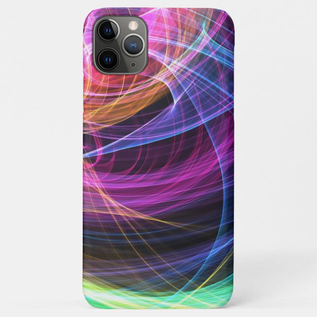 Capa Para iPhone 11 Pro Max Abstrato Luzes arco-íris luzes vórtimas (Verso)