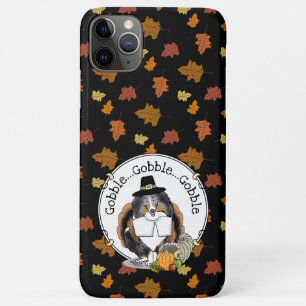 Capa Para iPhone 11 Pro Max Ação de Graças Shetland Sheepdog (Blue Merle) E