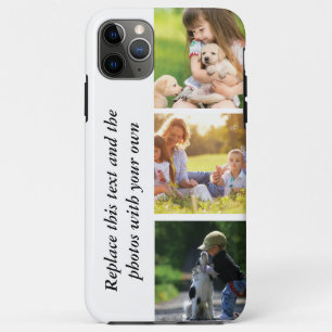 Capa Para iPhone 11 Pro Max Adicionar seu próprio texto e fotos