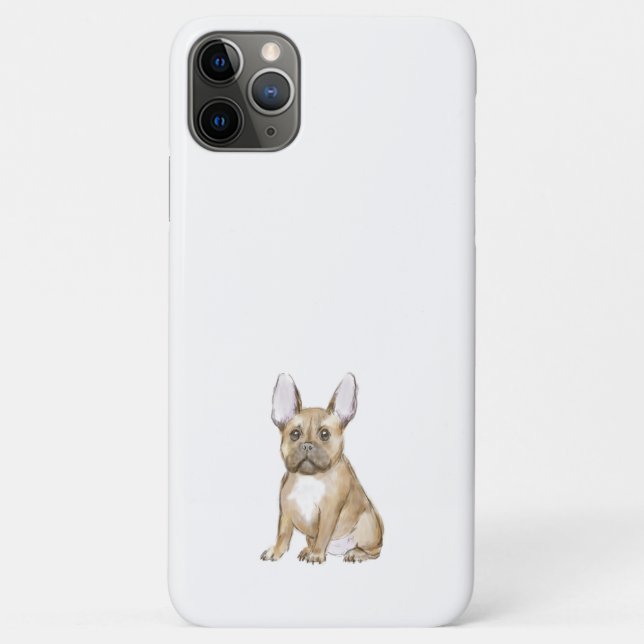 Capa Para iPhone 11 Pro Max Adorable french bulldog puppy (Verso)