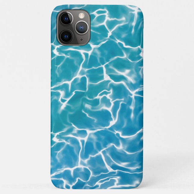 Capa Para iPhone 11 Pro Max Água do mar azul * (Verso)