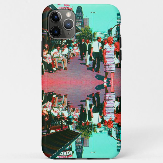 Capa Para iPhone 11 Pro Max Alemanha Antiga avenida kurfürstendamm Berlim (Verso)