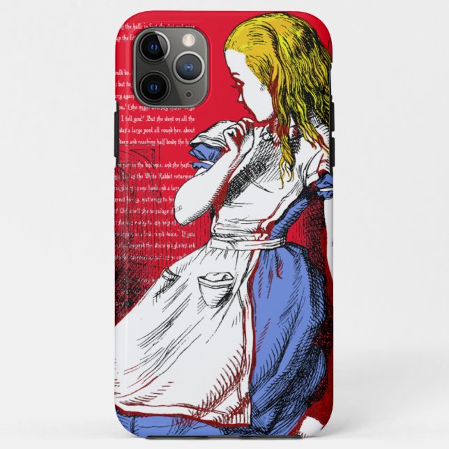 Capa Para iPhone 11 Pro Max Alice no País das Maravilhas (Verso)