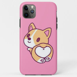 Capa Para iPhone 11 Pro Max Amor de Filhote de Corgi Fofo