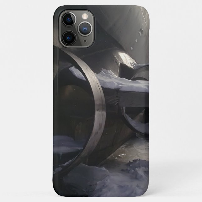 Capa Para iPhone 11 Pro Max Antigo submarino na neve (Verso)