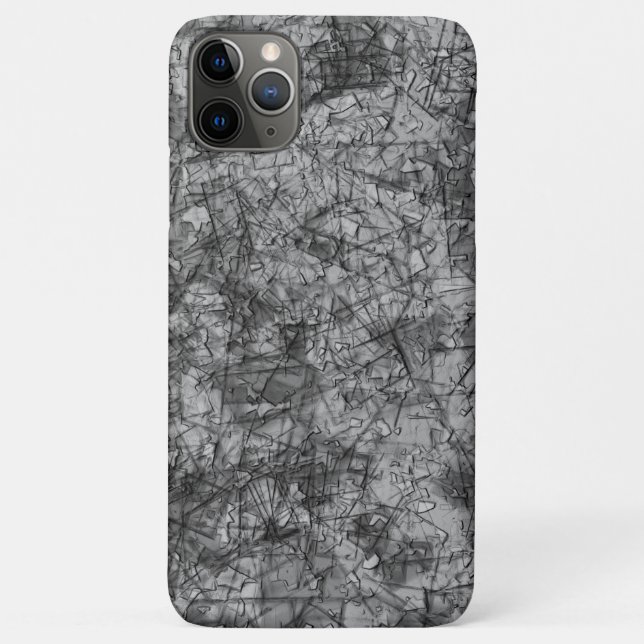 Capa Para iPhone 11 Pro Max Arranhões sobre arranhões em uma cinza levemente a (Verso)