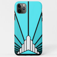 Art deco sun em aqua