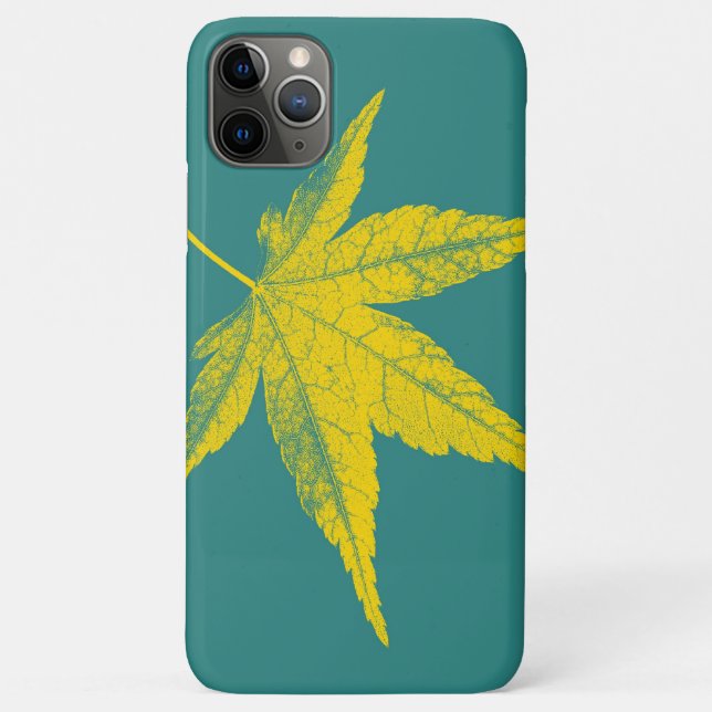 Capa Para iPhone 11 Pro Max Art Leaf (Verso)