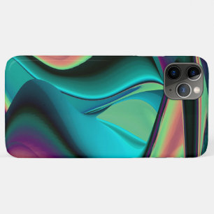 Capa Para iPhone 11 Pro Max Arte 3D Metálica Futurística Abstrato