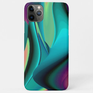Capa Para iPhone 11 Pro Max Arte 3D Metálica Futurística Abstrato