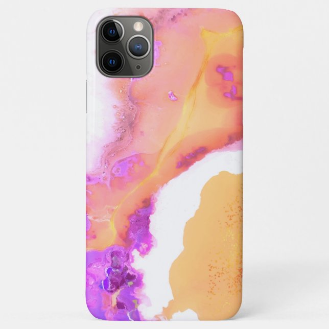 Capa Para iPhone 11 Pro Max Arte Líquida Moderna Abstrato (Verso)