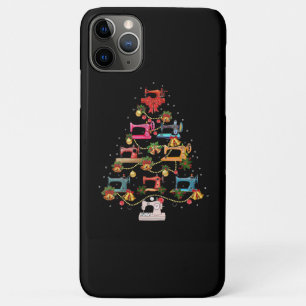 Capa Para iPhone 11 Pro Max Árvore de Natal de Máquinas de Costura