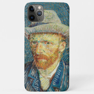 Capa Para iPhone 11 Pro Max Autorretrato de Vincent Van Gogh com Chapéu de Fel