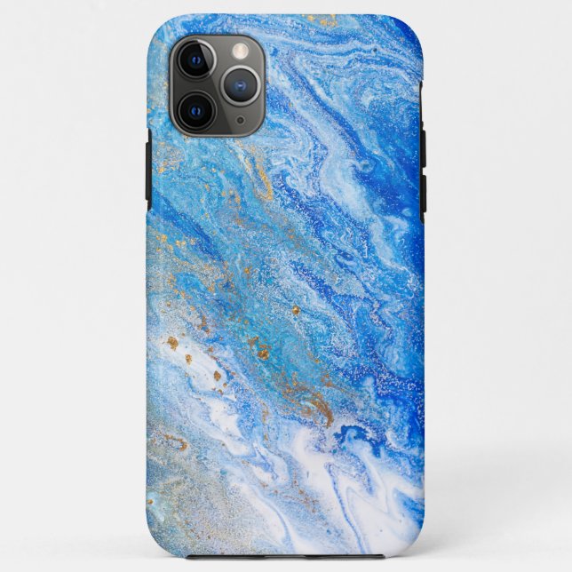 Capa Para iPhone 11 Pro Max Azul visual (Verso)