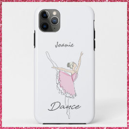 Capa Para iPhone 11 Pro Max Ballerina dançante em Tutu rosa