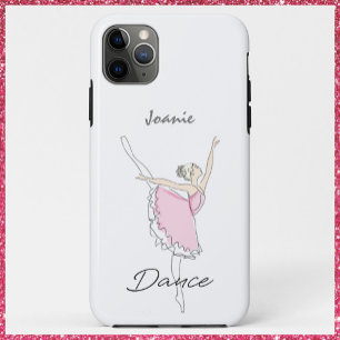 Capa Para iPhone 11 Pro Max Ballerina dançante em Tutu rosa