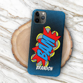 Capa Para iPhone 11 Pro Max BAM do Estilo de Arte de Pop do Livro Vintage Lega