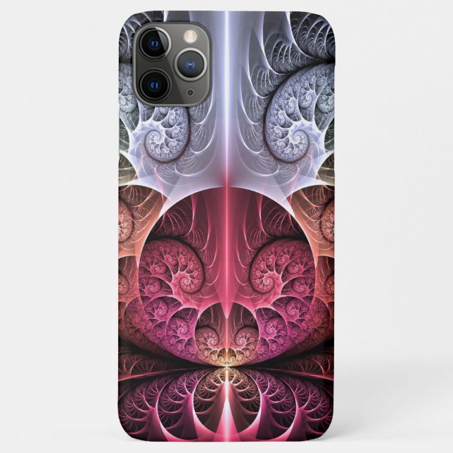 Capa Para iPhone 11 Pro Max Batida cardíaca, Abstrato Surreal Fantasy Arte Fra (Verso)