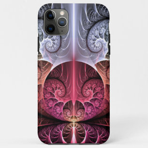 Capa Para iPhone 11 Pro Max Batimento cardíaco, Arte fractal de fantasia surre