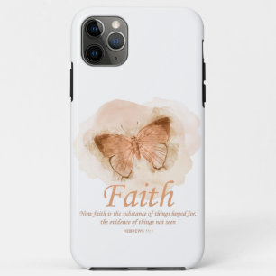 Capa Para iPhone 11 Pro Max Bíblia cristã de mulher Verse Butterfly: Fé