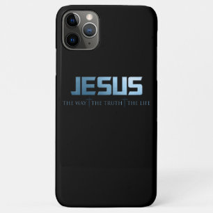 Capa Para iPhone 11 Pro Max Bíblia de fé cristã Verse: Vida da Verdade Jesu