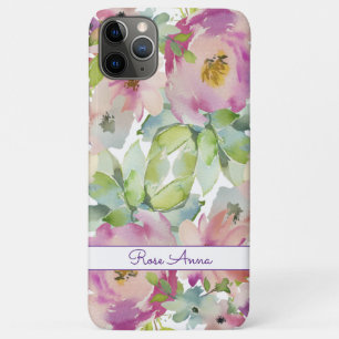 Capa Para iPhone 11 Pro Max Boho Pastel Watercolor