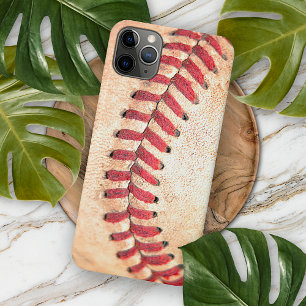 Capa Para iPhone 11 Pro Max Bola de beisebol antiga com costura vermelha