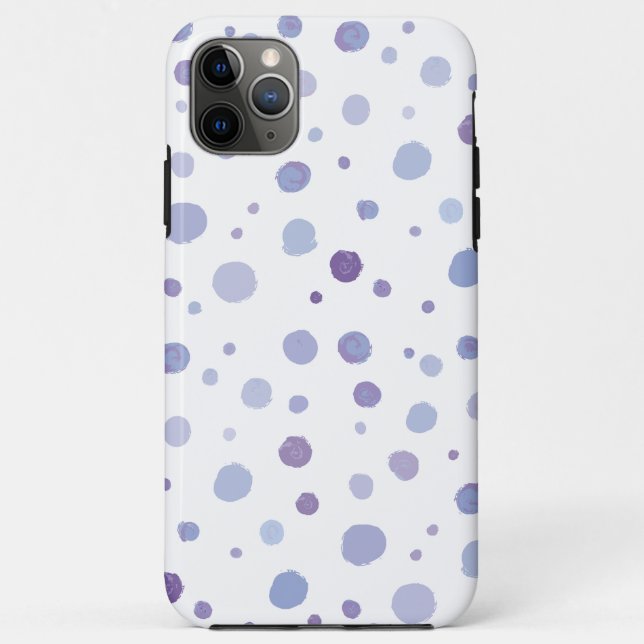 Capa Para iPhone 11 Pro Max bolinhas pintadas à mão (Verso)