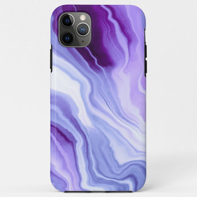 Capa Para iPhone 11 Pro Max Bright purple marbling (Verso)